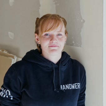 Lena, Malerin und Lackiererin, Fachrichtung Gestaltung und Instandhaltung (HWK)