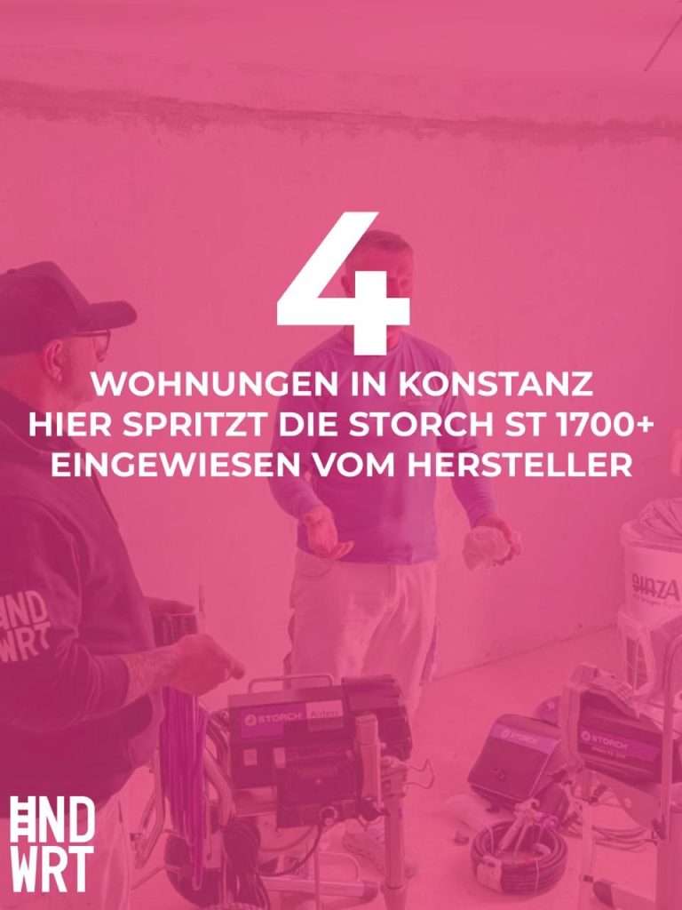 4 Wohnungen, 2 Airless-Systeme, 1 Hersteller auf der Baustelle. – Beitrag vom 24.10.2026, Handwertig GmbH