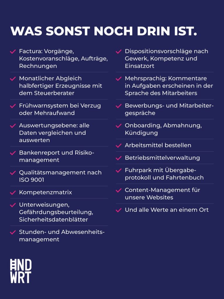 Kein Excel mehr. Keine Drittanbieter mehr. Ein Jahr Umsetzung. – Bild 3 von 10, Handwertig GmbH
